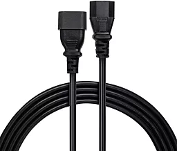 Кабель подовжувач C13 - С14 3x0.75mm 1.8m black (VYPCC13141875CU) Vinga - фото Кабель подовжувач C13 - С14 3x0.75mm 1.8m black (VYPCC13141875CU) Vinga