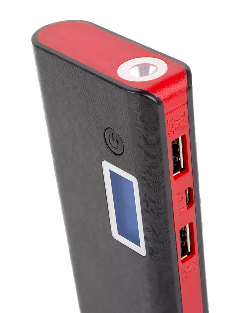 Повербанк ColorWay (CW-PB100LIB2BK-DF) 10000mAh Black/Red - фото 3