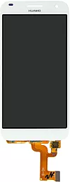 Дисплей Huawei Ascend G7 (G760, G7-L01, G7-L03, G7-L11, G7-UL20, G7-TL00) з тачскріном, White