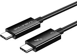 Мультимедийный кабель Cabletime USB4.0 Type-C - Type-C Thunderbolt 3 5k 60hz 100w 5a 0.5м 40gbps PD data cable Black (CA915392) - фото Мультимедийный кабель Cabletime USB4.0 Type-C - Type-C Thunderbolt 3 5k 60hz 100w 5a 0.5м 40gbps PD data cable Black (CA915392)