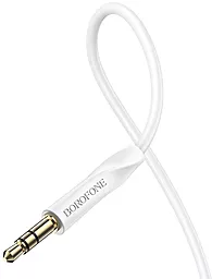 Аудіо кабель Borofone BL16 Clear Sound AUX mini Jack 3.5mm M/M Cable 1 м white - мініатюра 3