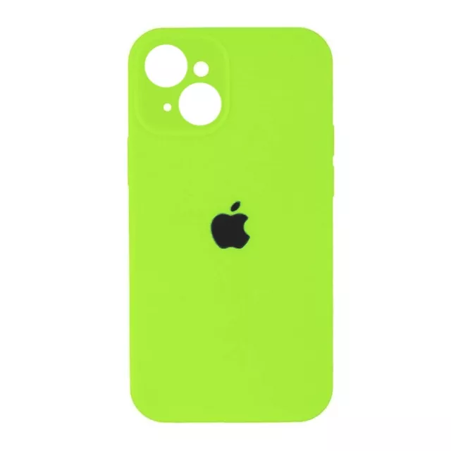 Чехол Silicone Case Full Camera for Apple iPhone 14 Plus Green - фото 1