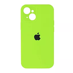 {"ru": "Чехол", "uk": "Чохол"} Silicone Case Full Camera for Apple iPhone 14 Plus Green