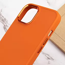 Чехол Epik TPU Bonbon Metal Style для Apple iPhone 13 (6.1") Оранжевый / Papaya - миниатюра 5