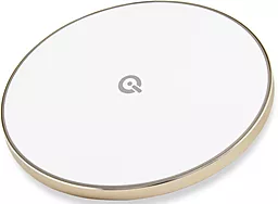 Бездротовий (індукційний) зарядний пристрій швидкої QI зарядки Qitech Wireless Fast Charger 2 Gen Gold (QT-GY-68gen2Gl)