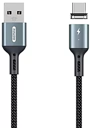 Кабель Remax Cigan Powerful Magnet Connection USB-A - Type-C 15w 3a 1м cable Black (RC-156a) - фото Кабель Remax Cigan Powerful Magnet Connection USB-A - Type-C 15w 3a 1м cable Black (RC-156a)