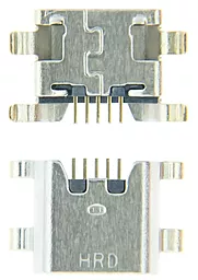 Роз'єм зарядки ZTE Blade A5 2020, 5 pin, micro USB тип-B Original - фото Роз'єм зарядки ZTE Blade A5 2020, 5 pin, micro USB тип-B Original