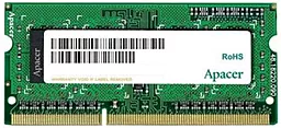 Оперативна пам'ять для ноутбука Apacer SoDIMM DDR3 4GB 1333MHz (AS04GFA33C9QBGC)