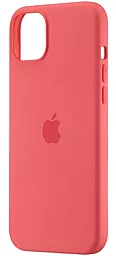 Чехол Silicone Case Full with MagSafe and SplashScreen для Apple iPhone 15 Plus Guava