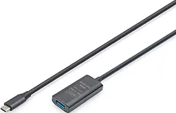 Кабель (шлейф) Digitus Gen1 Active USB3.2 Type-C - USB Type-C M/F 5м чёрный (DA-73110) - фото Кабель (шлейф) Digitus Gen1 Active USB3.2 Type-C - USB Type-C M/F 5м чёрный (DA-73110)