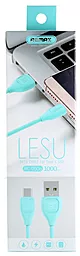 Кабель Remax Lesu USB-A - Type-C 12w 2.4a 1м cable Pink (RC-050a) - мініатюра 3 Кабель Remax Lesu USB-A - Type-C 12w 2.4a 1м cable Pink (RC-050a) - мініатюра 3
