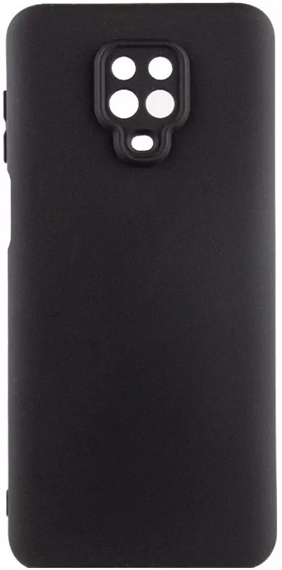 Чехол GETMAN Liquid Silk Full Camera для Xiaomi Redmi Note 9s, Note 9 Pro, Note 9 Pro Max  Black - фото 1