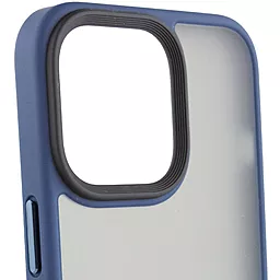 Чохол Epik TPU+PC Metal Buttons with MagSafe для Apple iPhone 15 Pro Blue - мініатюра 2
