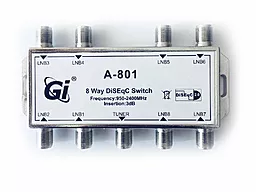 Спутниковый переключатель DiSEqC Switch 8x1 Gi A-801