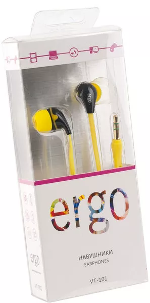 Наушники Ergo VT-101 Yellow - фото 3