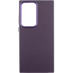 Чохол Epik Bonbon Leather Metal Style для Samsung Galaxy S23 Ultra Dark Purple