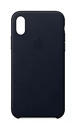 Чехол ArmorStandart Leather Case Apple iPhone XR Midnight Blue (OEM)
