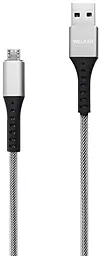 Кабель Walker C780 USB-A - micro USB 12w 2.4a 1м cable Grey - фото Кабель Walker C780 USB-A - micro USB 12w 2.4a 1м cable Grey