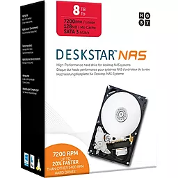 Жесткий диск Hitachi 3.5" 8TB Deskstar NAS (H3IKNAS800012872SWW/0S04012) - фото Жесткий диск Hitachi 3.5" 8TB Deskstar NAS (H3IKNAS800012872SWW/0S04012)