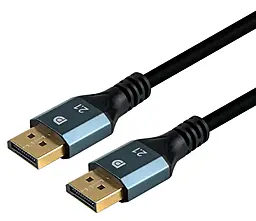 Видеокабель DisplayPort v2.1 4k 2m gray EasyLife - фото Видеокабель DisplayPort v2.1 4k 2m gray EasyLife