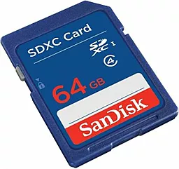 Карта пам'яті SanDisk SDXC 64GB Class 4 (SDSDB-064G-B35) - фото Карта пам'яті SanDisk SDXC 64GB Class 4 (SDSDB-064G-B35)