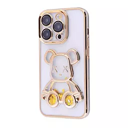 Чехол Shining Bear Case для Apple iPhone 15 Pro Gold