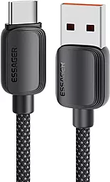 Кабель Essager Breeze USB-A - Type-C 100w 5a 2м cable Black (EXC7a-WLA01-P) - фото Кабель Essager Breeze USB-A - Type-C 100w 5a 2м cable Black (EXC7a-WLA01-P)