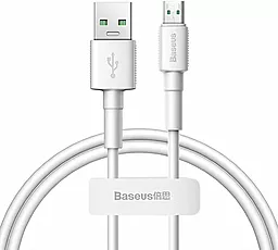 Кабель Baseus Mini USB-A - micro USB 20w 4a 1м cable White (CAMSW-D02) - фото Кабель Baseus Mini USB-A - micro USB 20w 4a 1м cable White (CAMSW-D02)