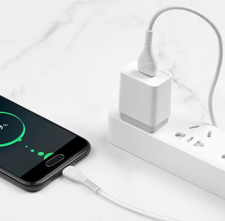 Кабель Hoco X37 Cool Power USB-A - Type-C 15w 3a 1м cable White - фото 6