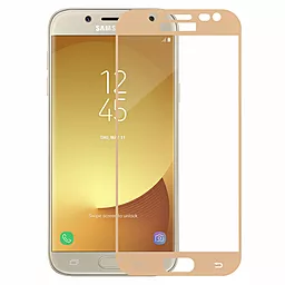 Защитное стекло MAKE Full Cover Full Glue Samsung J530 Galaxy J5 Gold (MGFCFGSJ530G)
