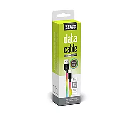 Кабель USB ColorWay 2.4A micro USB Cable Multicolor (CW-CBUM017-MC) - миниатюра 3