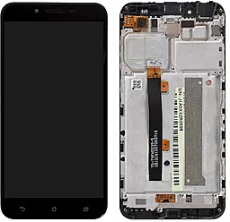 Дисплей Asus ZenFone 3 Max ZC553KL (X00DDB, X00DDA, X00DD) з тачскріном і рамкою, оригінал, Black