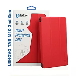 Чехол для планшета BeCover Smart Case Lenovo Tab M10 TB-X306F HD (2nd Gen) Red (705973) - фото Чехол для планшета BeCover Smart Case Lenovo Tab M10 TB-X306F HD (2nd Gen) Red (705973)