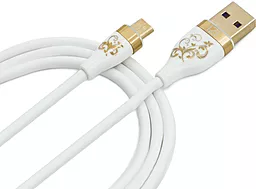Кабель iZi PM-12 USB-A - micro USB 12w 2.4a 1м cable White - фото Кабель iZi PM-12 USB-A - micro USB 12w 2.4a 1м cable White
