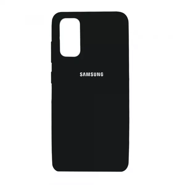 Чехол Silicone Case Full для Samsung Galaxy S20 Black - фото 1
