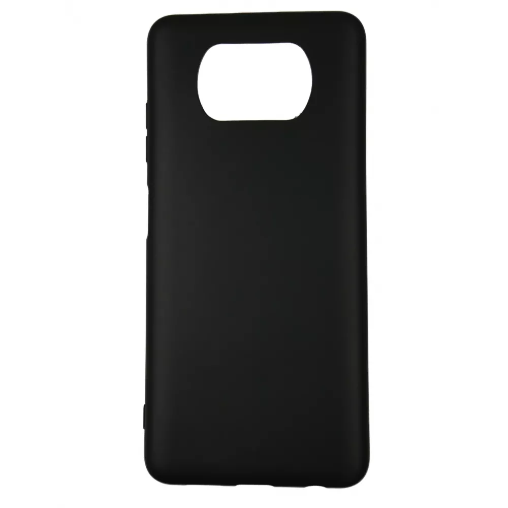 Чехол Silicone Case Graphite для Xiaomi Poco X3, X3 NFC Black - фото 1
