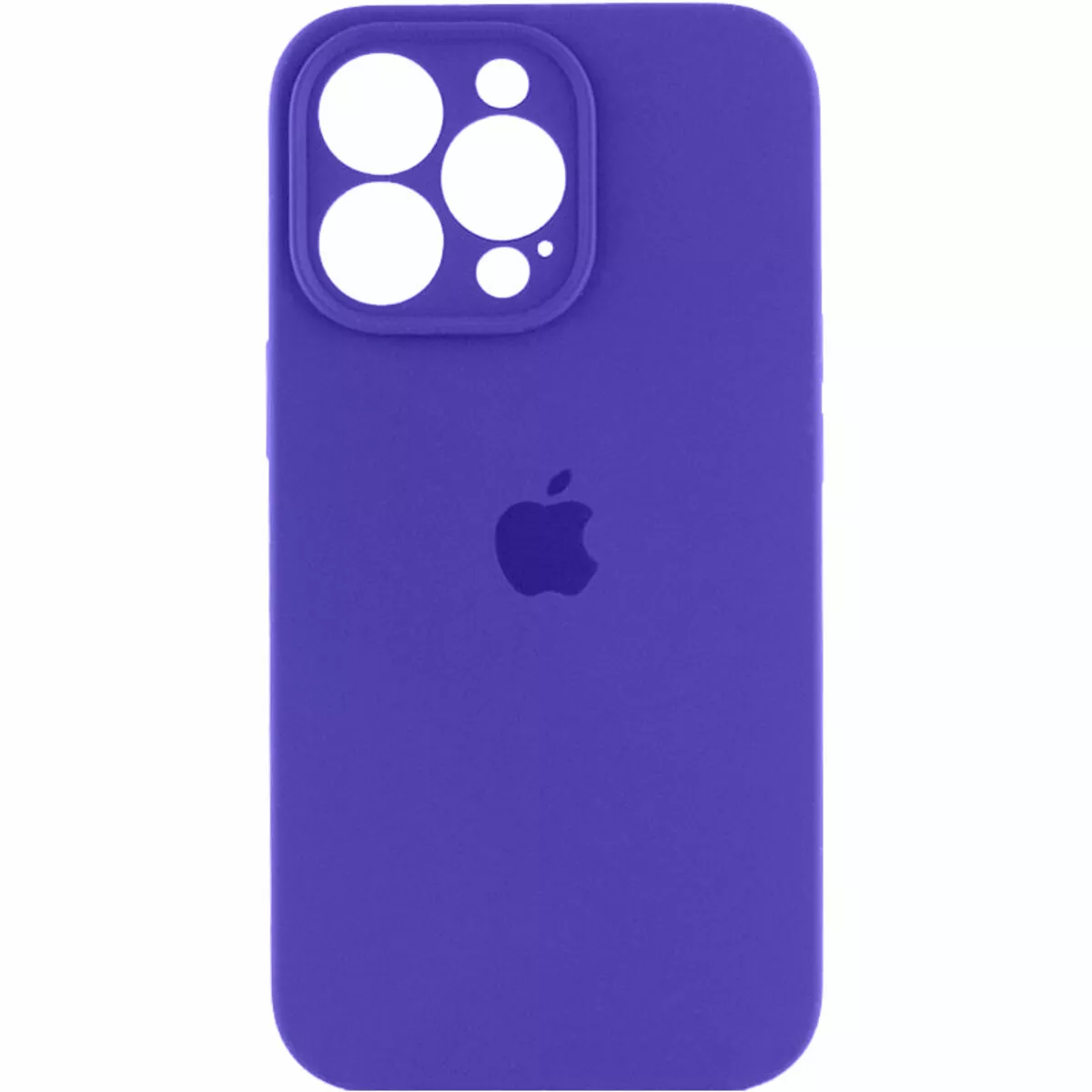 Чехол Silicone Case Full Camera для Apple iPhone 14 Pro Max  Dark Purple - фото 1