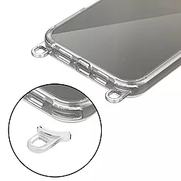 Чехол Epik Clear Case with Strap для Apple iPhone 13 Pro Max Light Purple - миниатюра 3 Чехол Epik Clear Case with Strap для Apple iPhone 13 Pro Max Light Purple - миниатюра 3