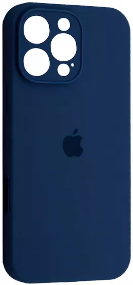 Чехол Silicone Case Full Camera для Apple iPhone 16 Pro Deep Navy - фото 1