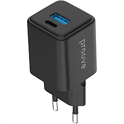 Сетевое зарядное устройство Proove Pocket 30w GaN PD USB-C/USB-A ports charger black (WCPG30110001) - фото Сетевое зарядное устройство Proove Pocket 30w GaN PD USB-C/USB-A ports charger black (WCPG30110001)