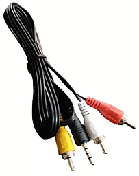 Видеокабель mini-Jack 3.5мм - 3RCA М-М 1.8м Black (17320) Atcom - миниатюра 3 Видеокабель mini-Jack 3.5мм - 3RCA М-М 1.8м Black (17320) Atcom - миниатюра 3