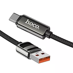 Кабель Hoco U137 USB-A - Type-C 66w 5a 1.2м cable Black - мініатюра 3 Кабель Hoco U137 USB-A - Type-C 66w 5a 1.2м cable Black - мініатюра 3