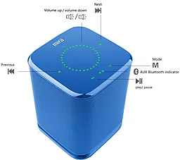 Колонки акустичні Mifa M8 360° Bluetooth Speaker Blue - мініатюра 3