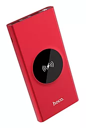 Повербанк Hoco J37 Wisdom Wireless 10000 mAh Red - фото Повербанк Hoco J37 Wisdom Wireless 10000 mAh Red