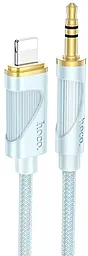 Аудио кабель Hoco UPA30 Aux mini Jack 3.5 mm - Lightning M/M cable 1 м blue