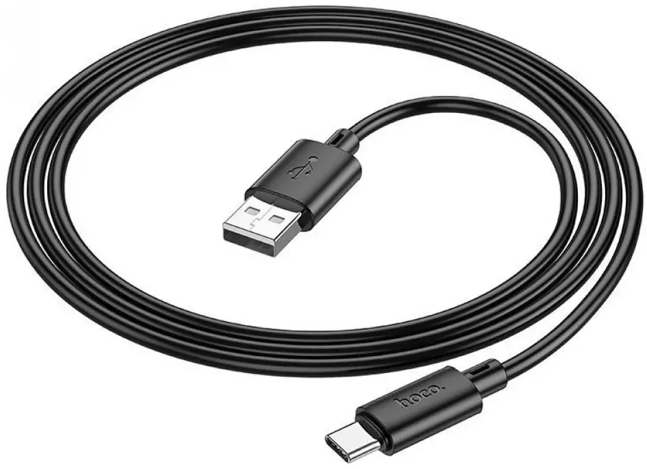 Кабель Hoco X88 Gratified USB-A - Type-C 15w 3a 1м cable Black - фото 3