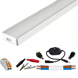 Светильник светодиодный 6500К 4W 12V 50см  + Комплект для подключения к 12V АКБ с димером