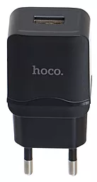 Сетевое зарядное устройство Hoco C27A 2.4a home charger black - фото Сетевое зарядное устройство Hoco C27A 2.4a home charger black