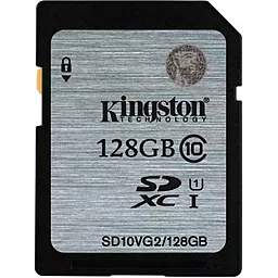 Карта пам'яті Kingston SDXC 128GB Class 10 UHS-I U1 (SD10VG2/128GB) - фото Карта пам'яті Kingston SDXC 128GB Class 10 UHS-I U1 (SD10VG2/128GB)