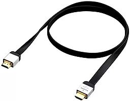 Видеокабель Veron HDMI Slim High-Speed with Ethernet V2.0 2m Black - миниатюра 2
